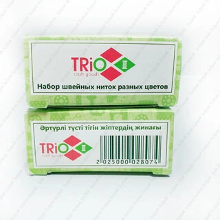 Набор швейных ниток Trio №40/2, 6 цветов - фото 2