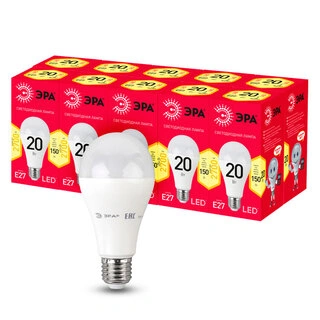 Лампа светодиодная ЭРА ECO LED A65-20W-827-E27 - фото 4