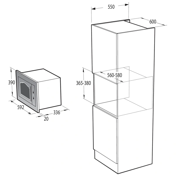 Встраиваемая микроволновая печь Gorenje BM235CLI - фото 4
