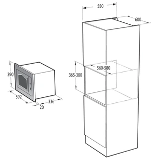 Встраиваемая микроволновая печь Gorenje BM235CLI