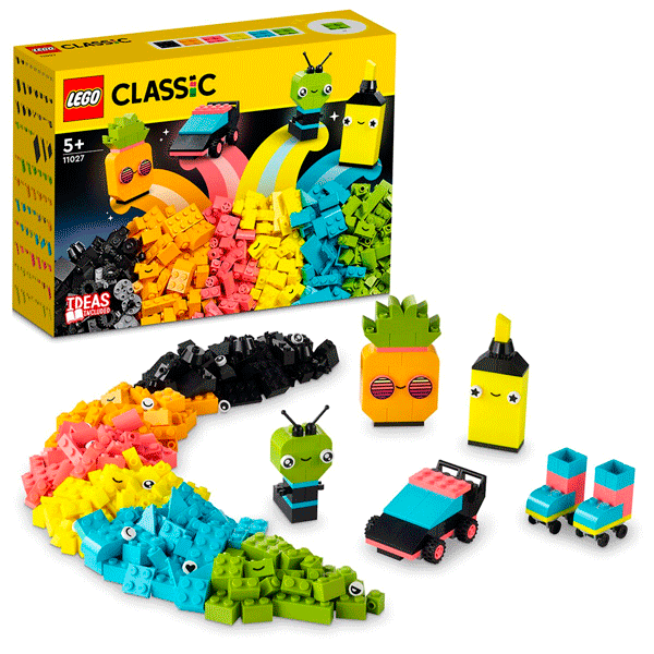 Конструктор LEGO Классика Креативное неоновое веселье (11027) / 333 детали