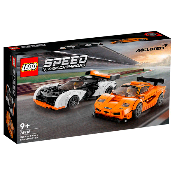 LEGO  конструкторы Speed Champions McLaren Solus GT & McLaren F1 LM (76918) / 581 деталь