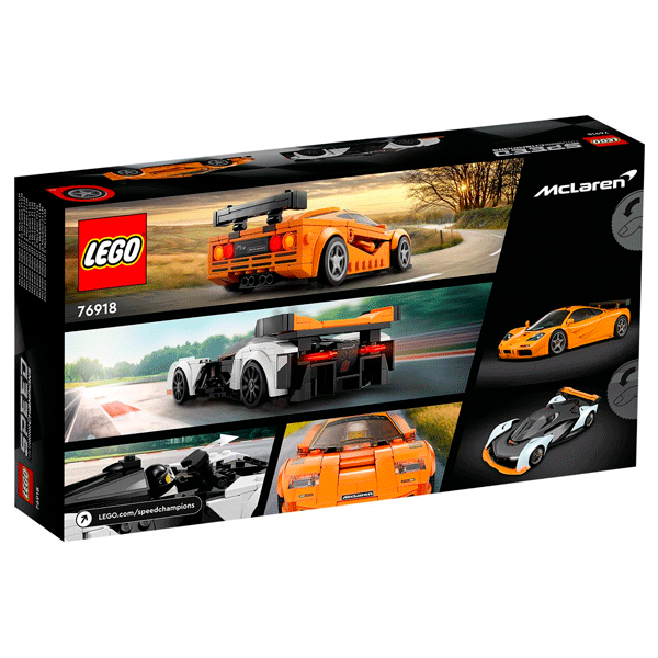 Конструктор LEGO Speed Champions McLaren Solus GT & McLaren F1 LM (76918) / 581 деталь
