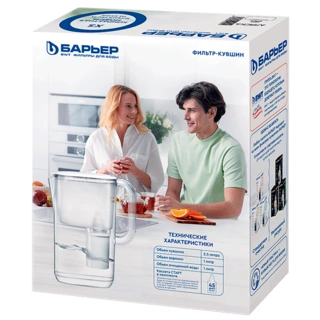 Фильтр-кувшин для воды Барьер Аляска XS 2,5 л Белый (B750P00) - фото 5