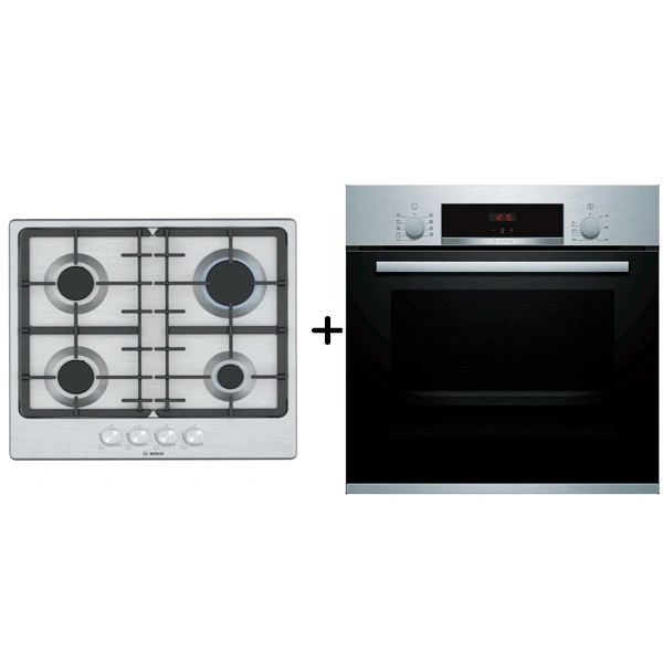 Встраиваемый комплект Bosch Встраиваемый духовой шкаф+Встраиваемая варочная панель Газ Bosch/HBF534ES0Q (тип HI3B30)+PGP6B5O93R