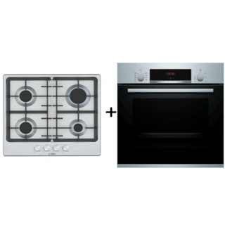 Встраиваемый комплект Bosch Встраиваемый духовой шкаф+Встраиваемая варочная панель Газ Bosch/HBF534ES0Q (тип HI3B30)+PGP6B5O93R