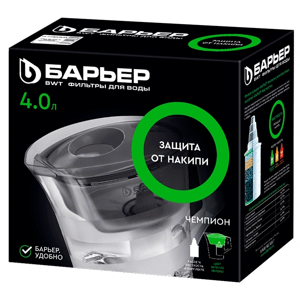 Су сүзгі құмыра тосқауыл Чемпион 4 л жасыл алма (В642Р73) - фото 4