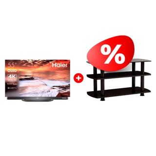 Жиынтық ARG сөресі T3005 50″ + OLED телевизор Haier 55 OLED S9 Ultra 