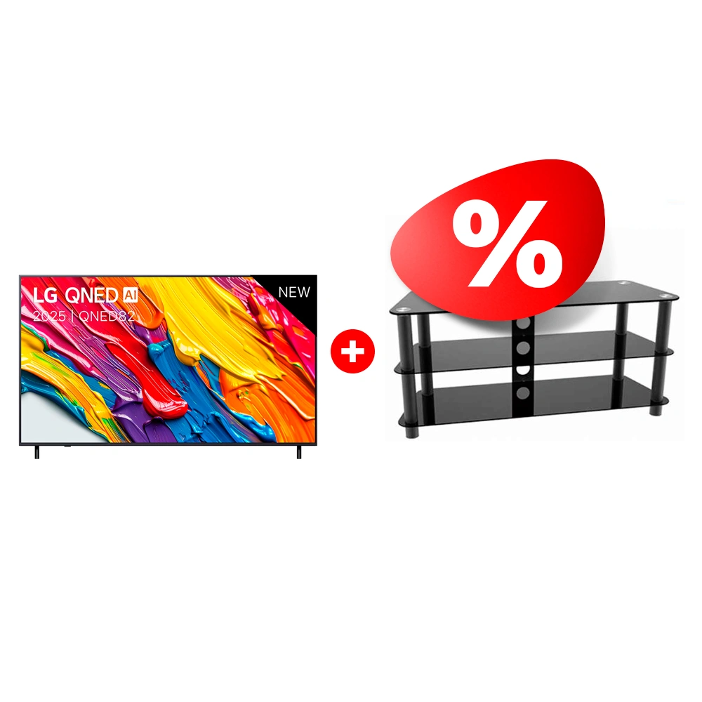 Жиынтық Elenberg сөресі TP2001M + QNED теледидар LG 65QNED82A6B 