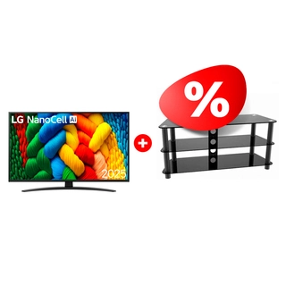 Жиынтық ARG сөресі TP2001M 50″ + LED телевизор LG 86NANO81A6A 