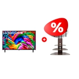 Комплект ТВ тумба Mart Плаза-Консоль 50″ + LED телевизор LG 65NANO90A6B 