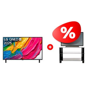 Комплект ТВ тумба Mart Эдельвейс 42″ + QNED телевизор LG 65QNED80A6A 