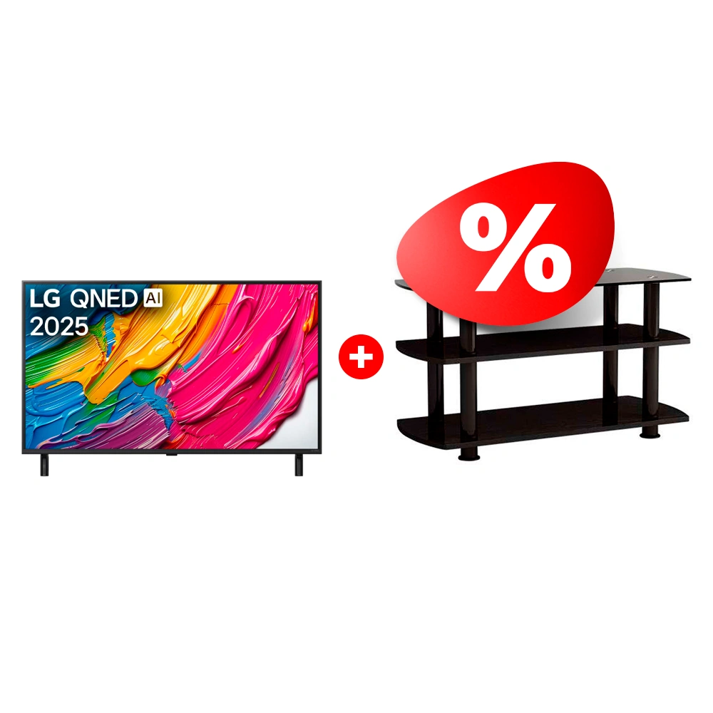 Жиынтық Elenberg сөресі T3005 + QNED теледидар LG 65QNED80A6A 