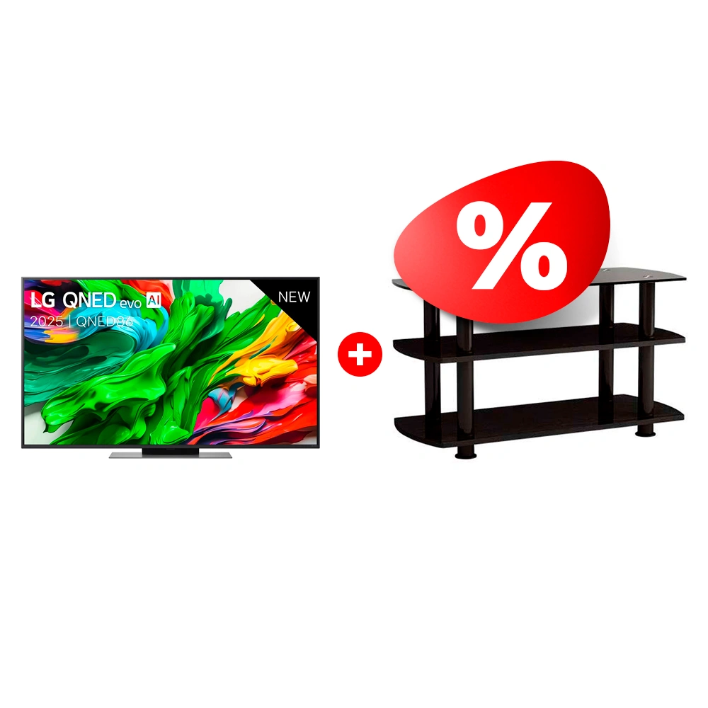 Жиынтық Elenberg сөресі T3005 + LG QNED теледидары 75QNED86A6A 