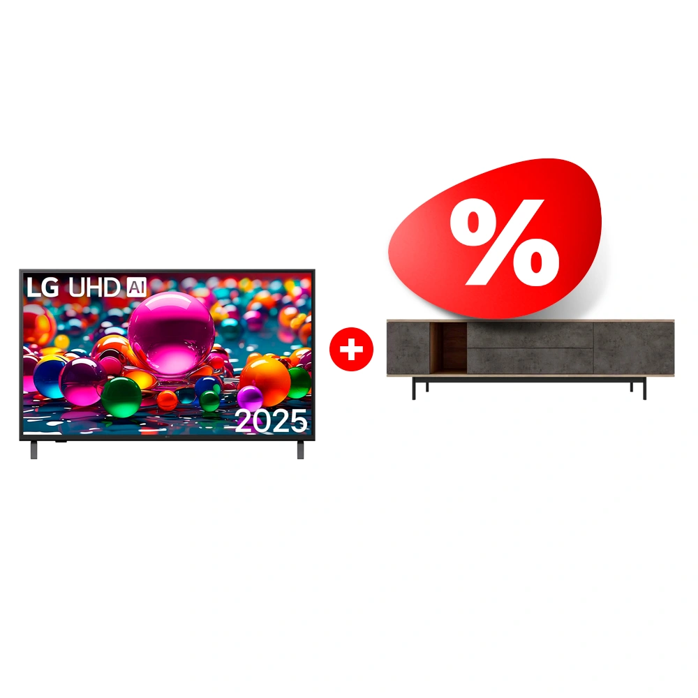 Жиынтық Mart сөресі Агат 1800 85″ + LG LED теледидары 75UA75009LA 