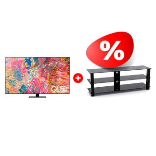 Комплект ТВ тумба ARG T4004XL + QLED телевизор Samsung QE75Q80BAUXCE 