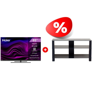 Комплект ТВ тумба Mart Рим 46″ + HQLED телевизор Haier 65 S6 AX Pro