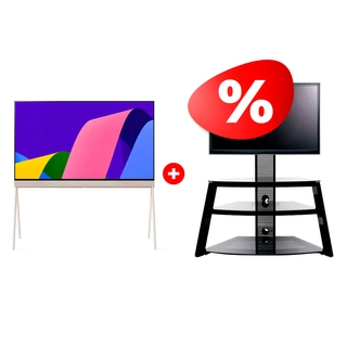 Жиынтық Mart сөресі Кристалл К 65″ + LG lifestyle Рose OLED теледидары 55LX1Q6LA 