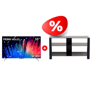 Комплект ТВ тумба Mart + HQLED телевизор Haier Рим 46″ + 55 S3