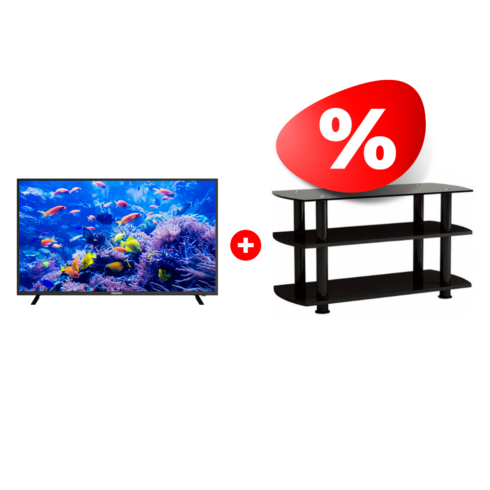 Жиынтық ARG сөресі T3005 50″ + Dauscher LED теледидары LD55AU7100 