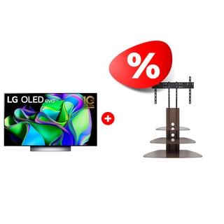 Комплект ТВ тумба Mart Плаза-Консоль 50″ + OLED телевизор LG OLED77C3RLA