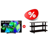 Комплект ТВ тумба Elenberg T3005 + OLED телевизор LG OLED77C3RLA