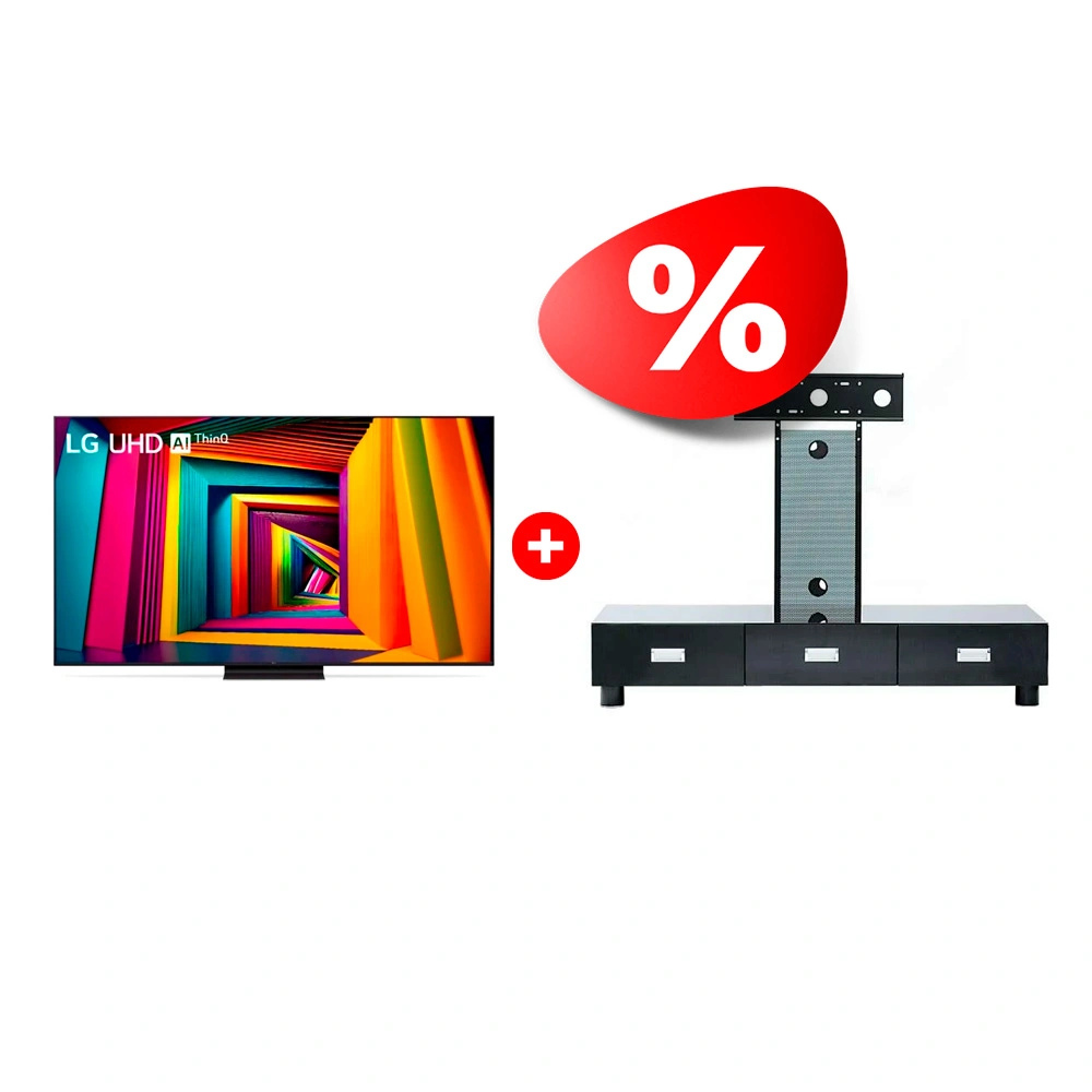 Комплект ТВ тумба Mart Универсал 65″ + LED телевизор LG 75UT91006LA 