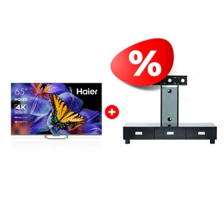 Комплект ТВ тумба Mart Универсал 65″ + QLED телевизор Haier 65 S4 