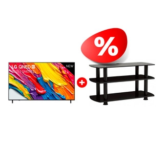 Комплект ТВ тумба Elenberg T3005 + QNED телевизор LG 55QNED82A6B 