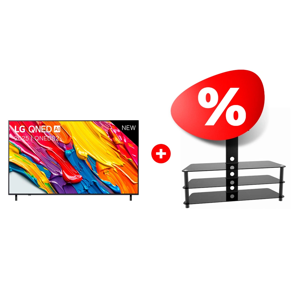 Комплект ТВ тумба ARG TP2003L 60″ + QNED телевизор LG 55QNED82A6B 