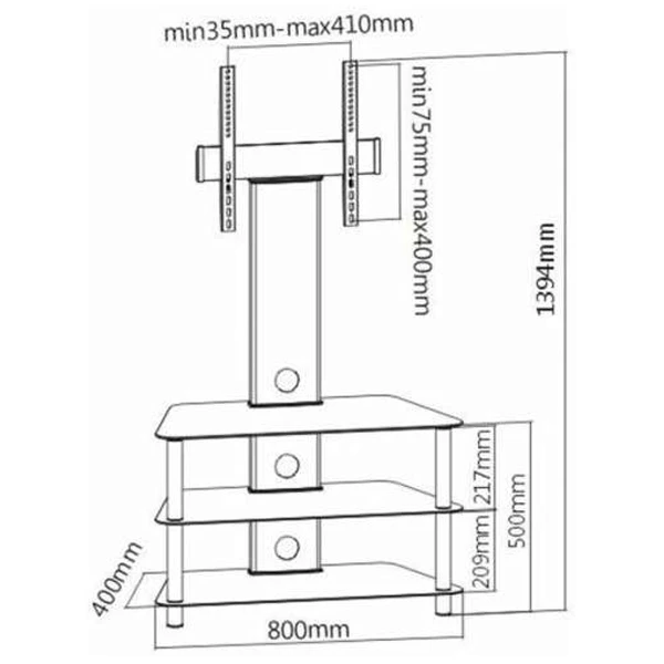 ТВ тумба ARG TP2003S 47″ - фото 2