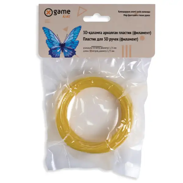 Пластик для 3D ручки (филамент-нить) X Game PLA-10, Золотистый
