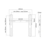 Кронштейн Brateck LP43-22 для ТВ и мониторов, 23"-42" LP43-22 - фото 2