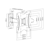 Кронштейн Brateck KLA27-221 для ТВ и мониторов, 23"-42" KLA27-221 - фото 3