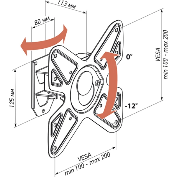 Vobix кронштейні VX 4012 26″ - 40″ - фото 3