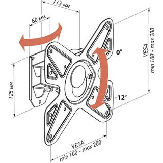 Vobix кронштейні VX 4012 26″ - 40″