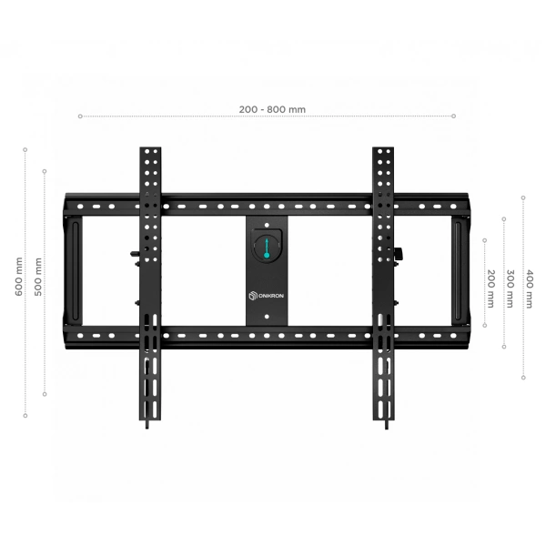 ONKRON кронштейн для телевизора 65"-100" наклонный, черный UT9 - фото 3