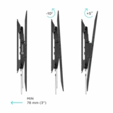 ONKRON кронштейн для телевизора 65"-100" наклонный, черный UT9 - фото 4