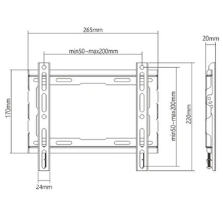 Кронштейн фиксированный ARG KL32-22F 17″ - 42″ - фото 2