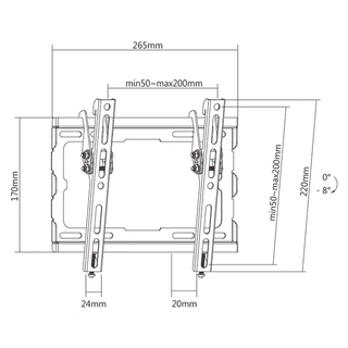 Кронштейн наклонный ARG KL32-22T 17″ - 42″ - фото 2