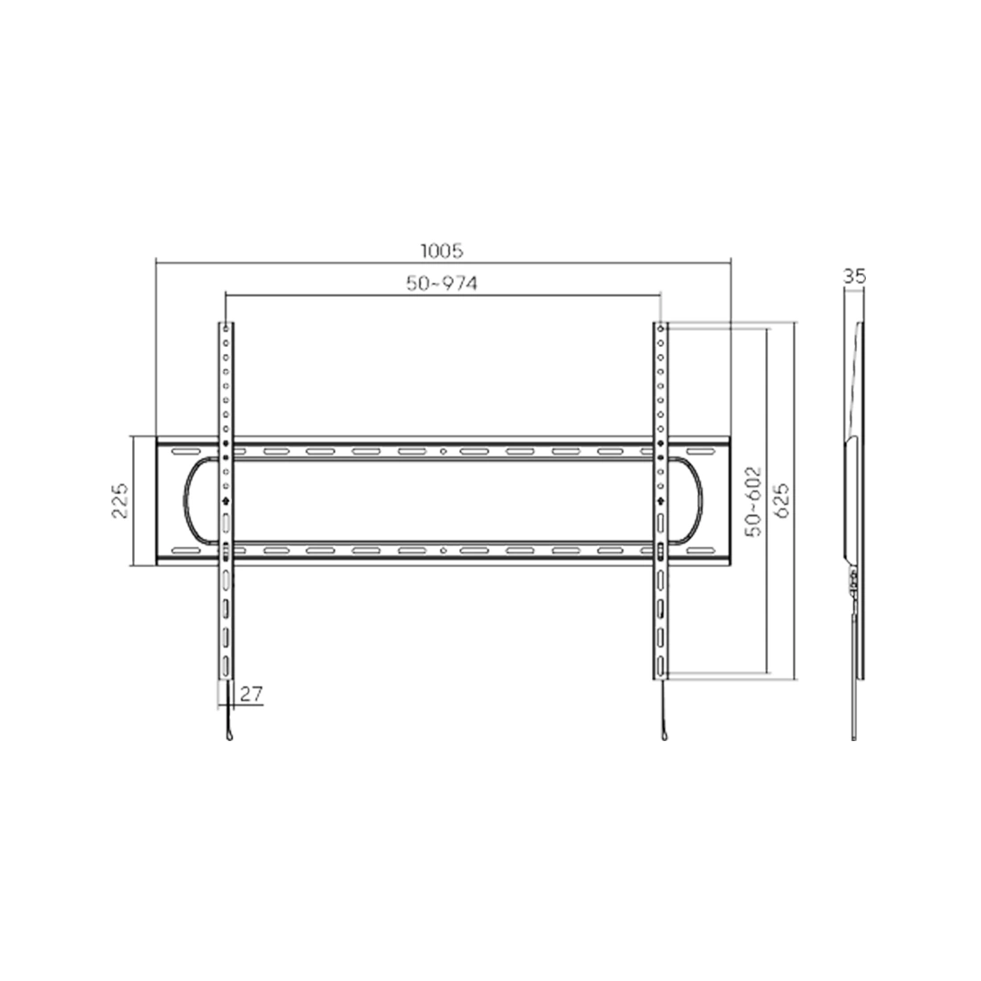 Кронштейн Brateck LP73-69F для ТВ, 60"- 120"  - фото 3