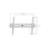 Кронштейн Brateck KL36-46T для ТВ и мониторов, 37"-86"  - фото 2