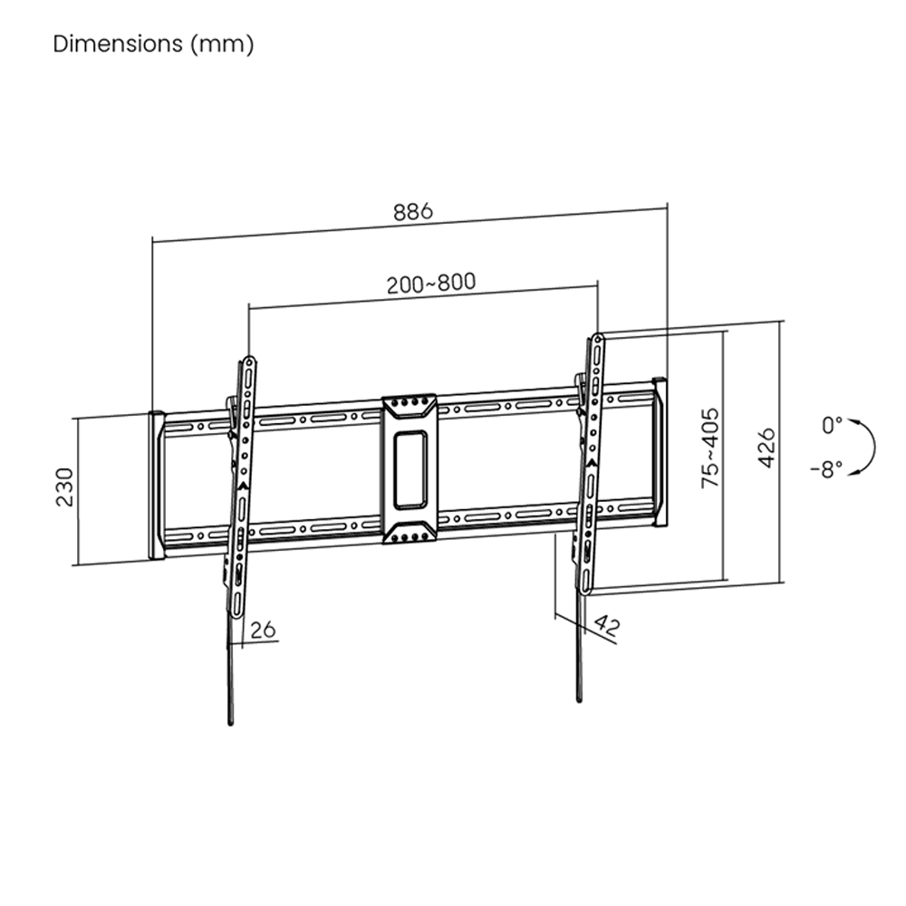 Кронштейн наклонный ARG  LP81-48T - фото 2