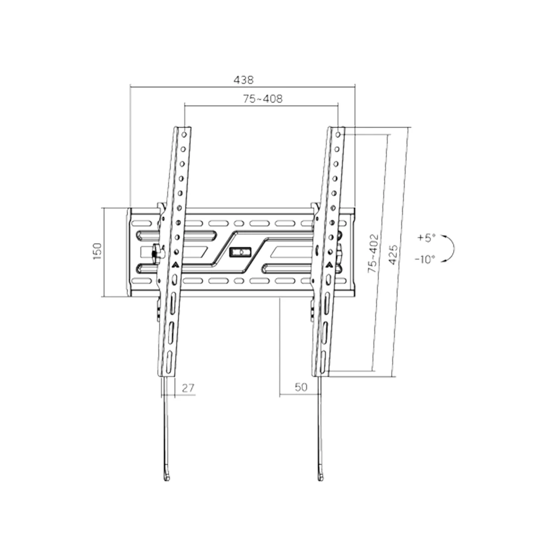 Кронштейн XG WB-3275T для ТВ и мониторов 32"-75"  - фото 3