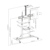 Стойка мобильная Brateck TTL03H-610TW  - фото 3