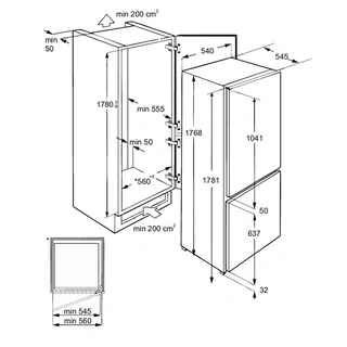Встраиваемый холодильник Lex RBI 275.21 DF
