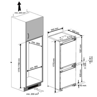 Встраиваемый холодильник Beko BCHA2752S - фото 4