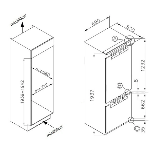 Korting тоңазытқышы KSI 19699 CFNFZ - фото 7