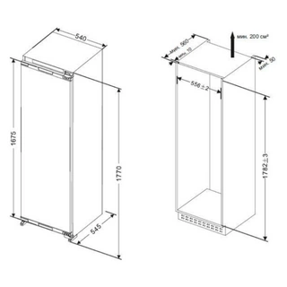 Haier кіріктірілген тоңазытқышы HCL260NFRU