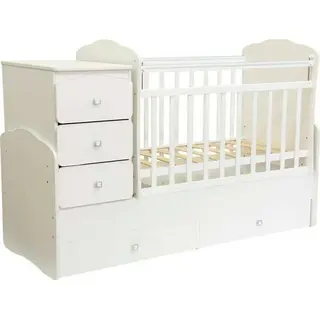 Кроватка-трансформер Фея 2100 (Белый)